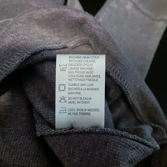 NEW Chaser Ribbed Hooded Pullover Top Faded Purple‎ Hoodie Size M - Picture 7 of 10